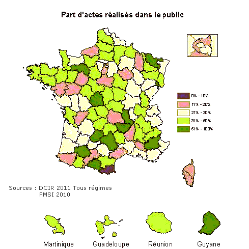 Carte de France des dépassements d'honoraires